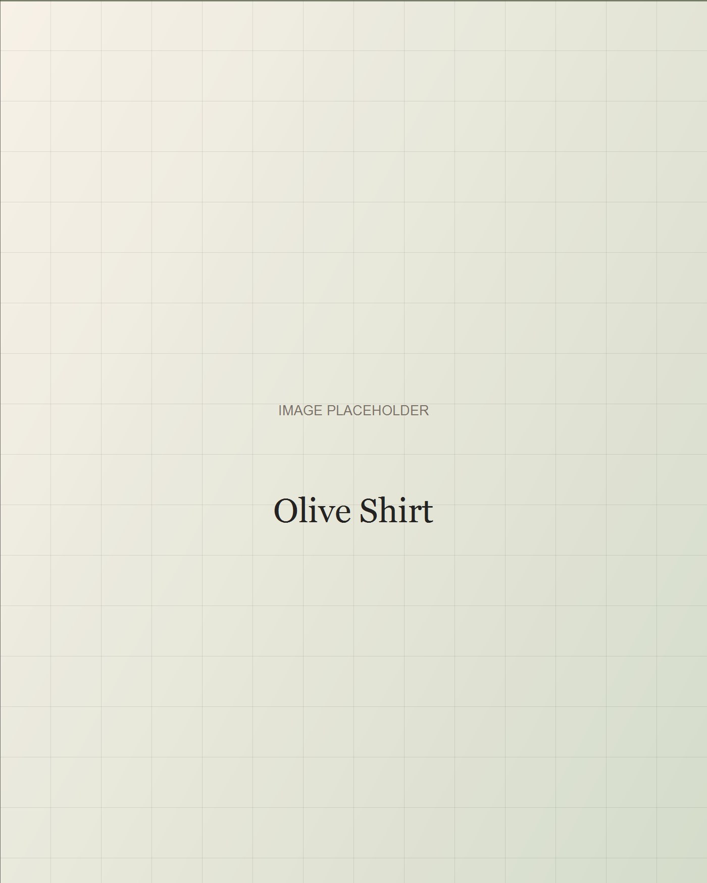 Olive shirt with ivory trousers